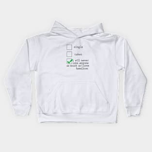 Love Hamilton Musical Kids Hoodie